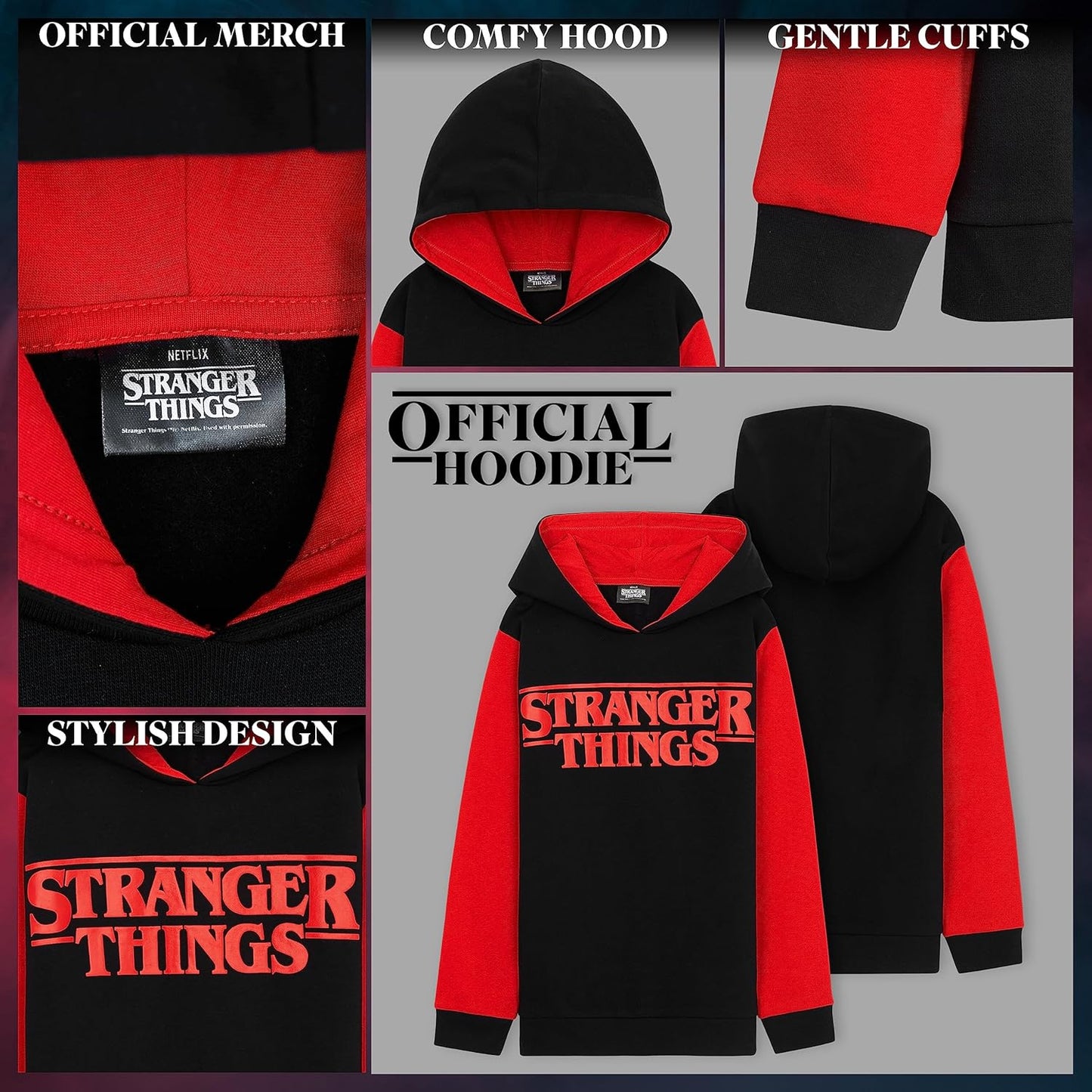 Hoodie for Kids and Teenagers - Boys and Girls Hoodie Soft Breathable Casual Hooded Pullover 9-15 Years - Official Merchandise Gifts for Girls