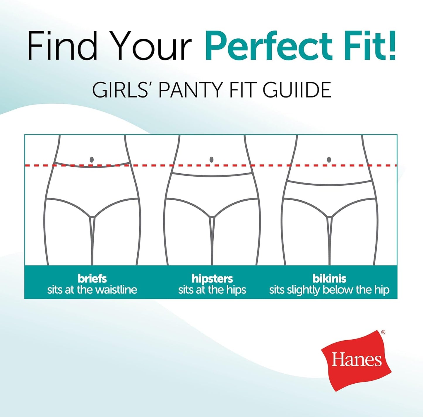 Bikini Underwear, Stretch Cotton Panties for Girls, Assorted, 12-Pack