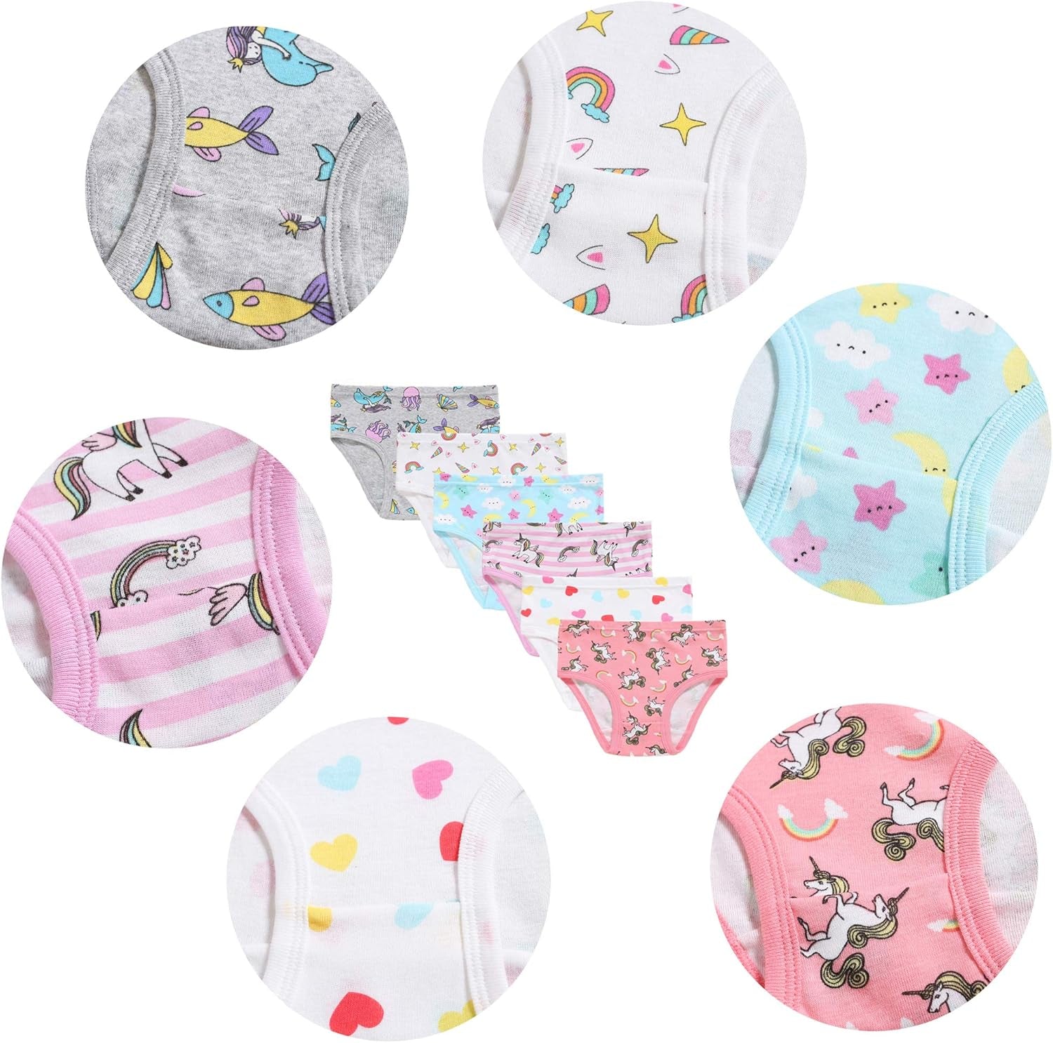 Boys Underwear Toddler Kids Panties Breathable Comfort Cotton Rockets Briefs Children Dinosaurs Knickets(Pack of 6)