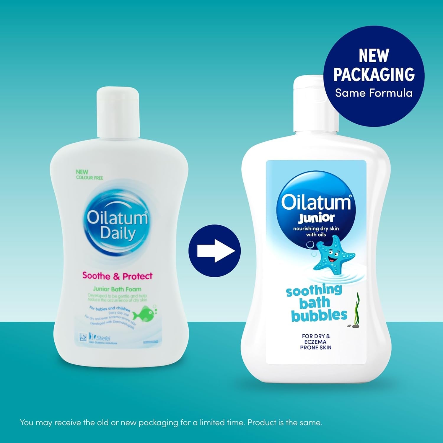 Junior Soothing Bath Bubbles, for Dry, Sensitive & Eczema-Prone Skin, Gentle Cleanser Soothes & Moisturise Delicate Skin, Everyday Use for Babies & Children, Fragrance Free, 1 X 300Ml