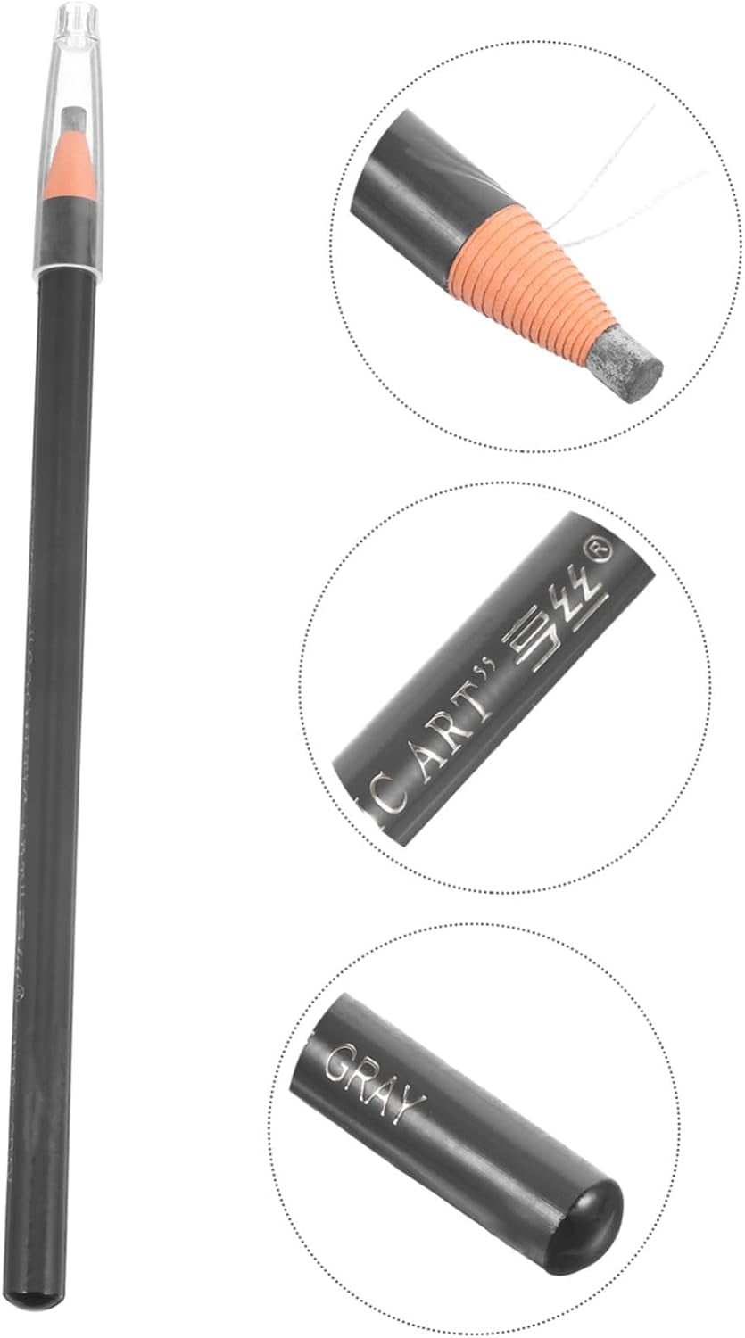 Set of 3 Ash Brown Eyebrow Pencils - Grey Makeup Essentials