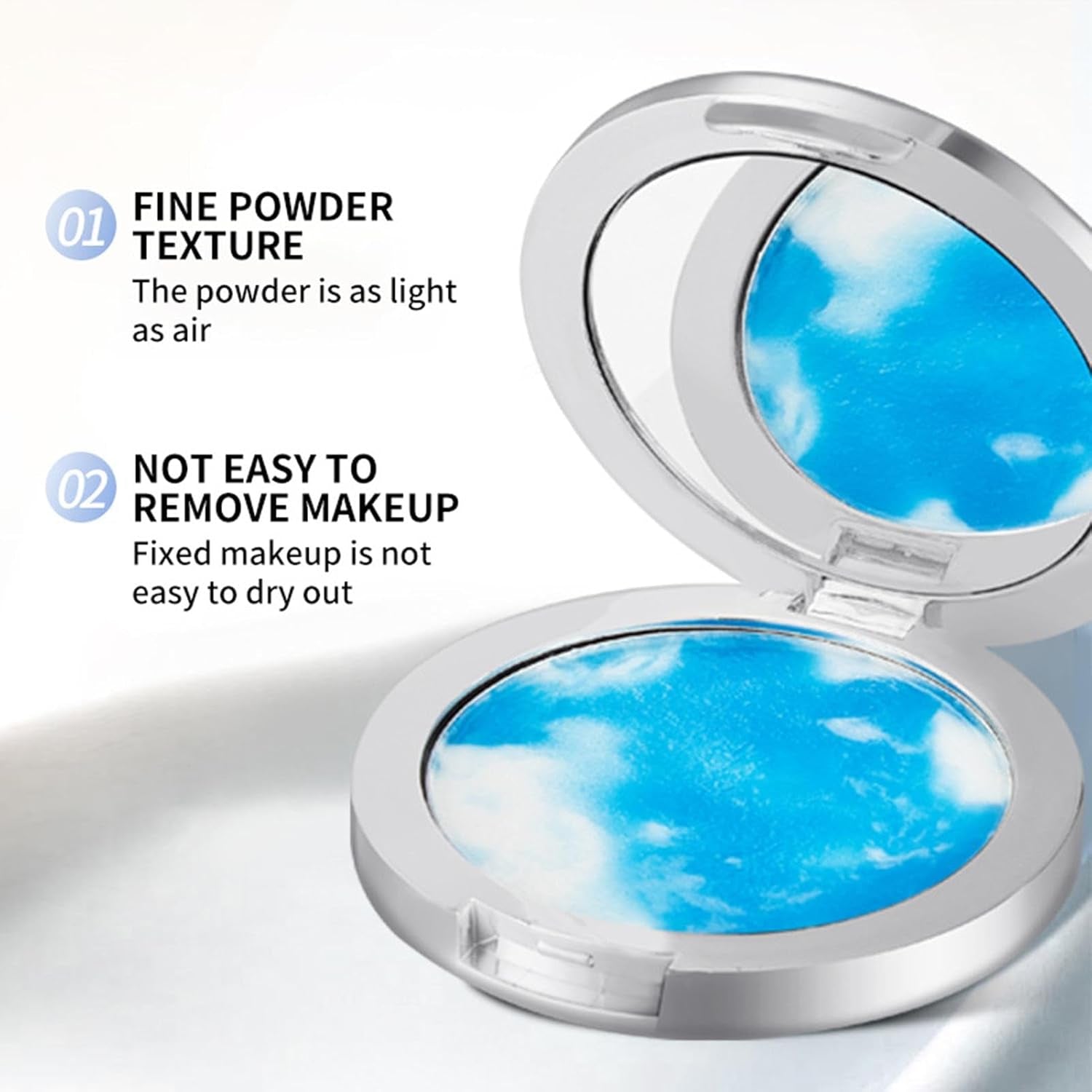 Matte Pressed Powder Pressed Powder Foundation for Oily Skin Face Cosmetics, Lightweight Powder Makeup, Matte Pressed Powder Pressed Powder Foundation for Oily Skin Face Cosmetics