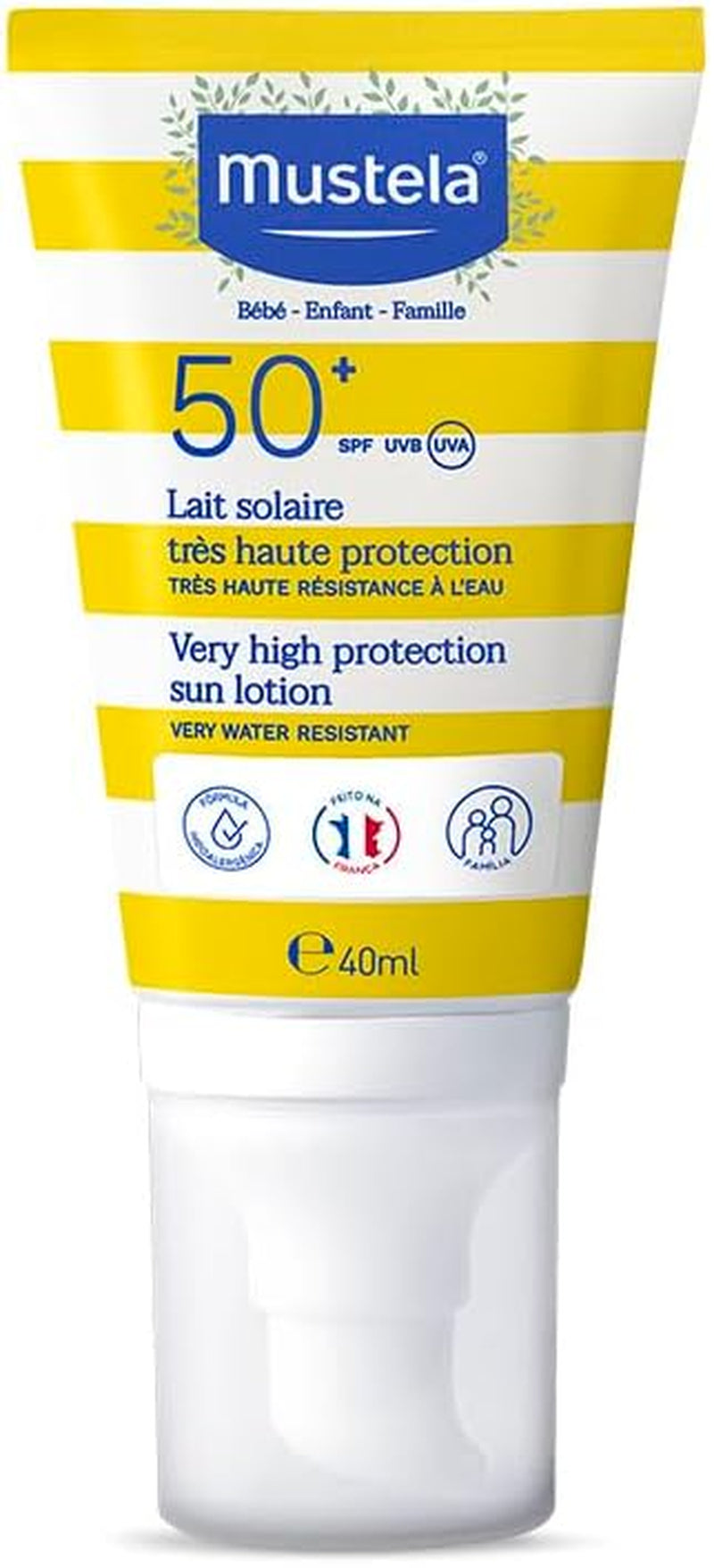 Very High Protection SPF 50+ Sun Lotion for the Face, 40 Ml