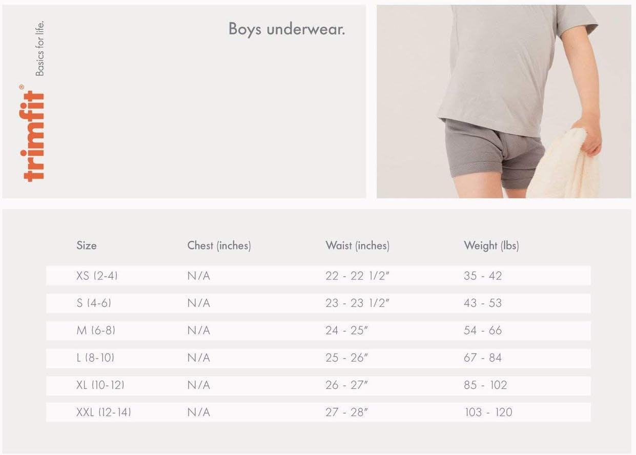 Boys Soft 100% Cotton Tagless Briefs (8-Pack)