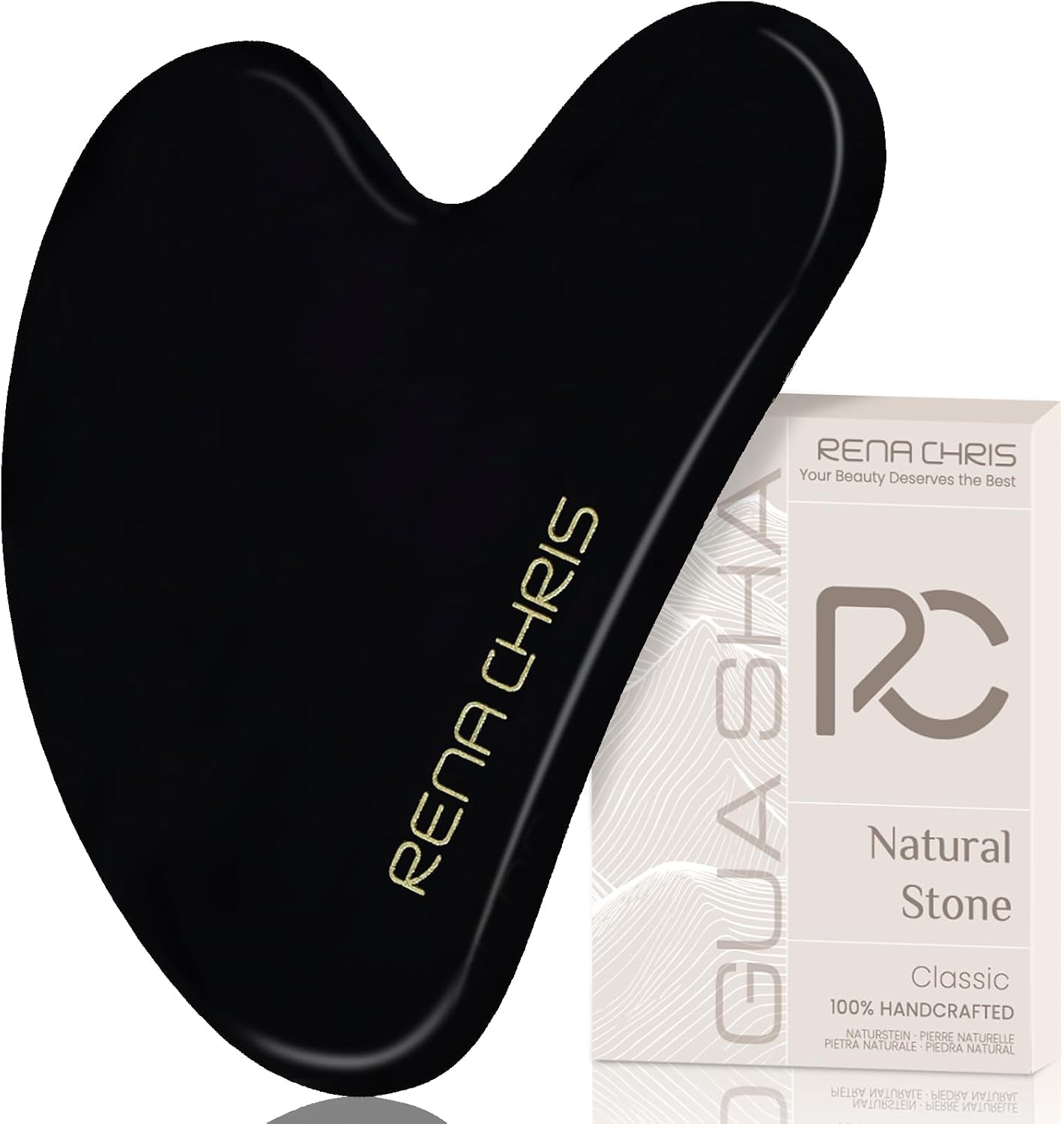 Stainless Steel Gua Sha, Metal Gua Sha for Jawline Sculpting and Puffiness Reducing, Facial Massage Tool, Skin Care Gift (Silver)