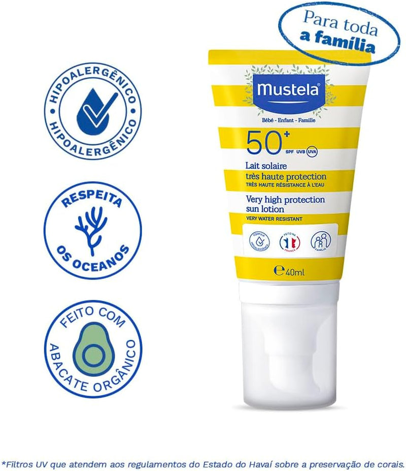 Very High Protection SPF 50+ Sun Lotion for the Face, 40 Ml