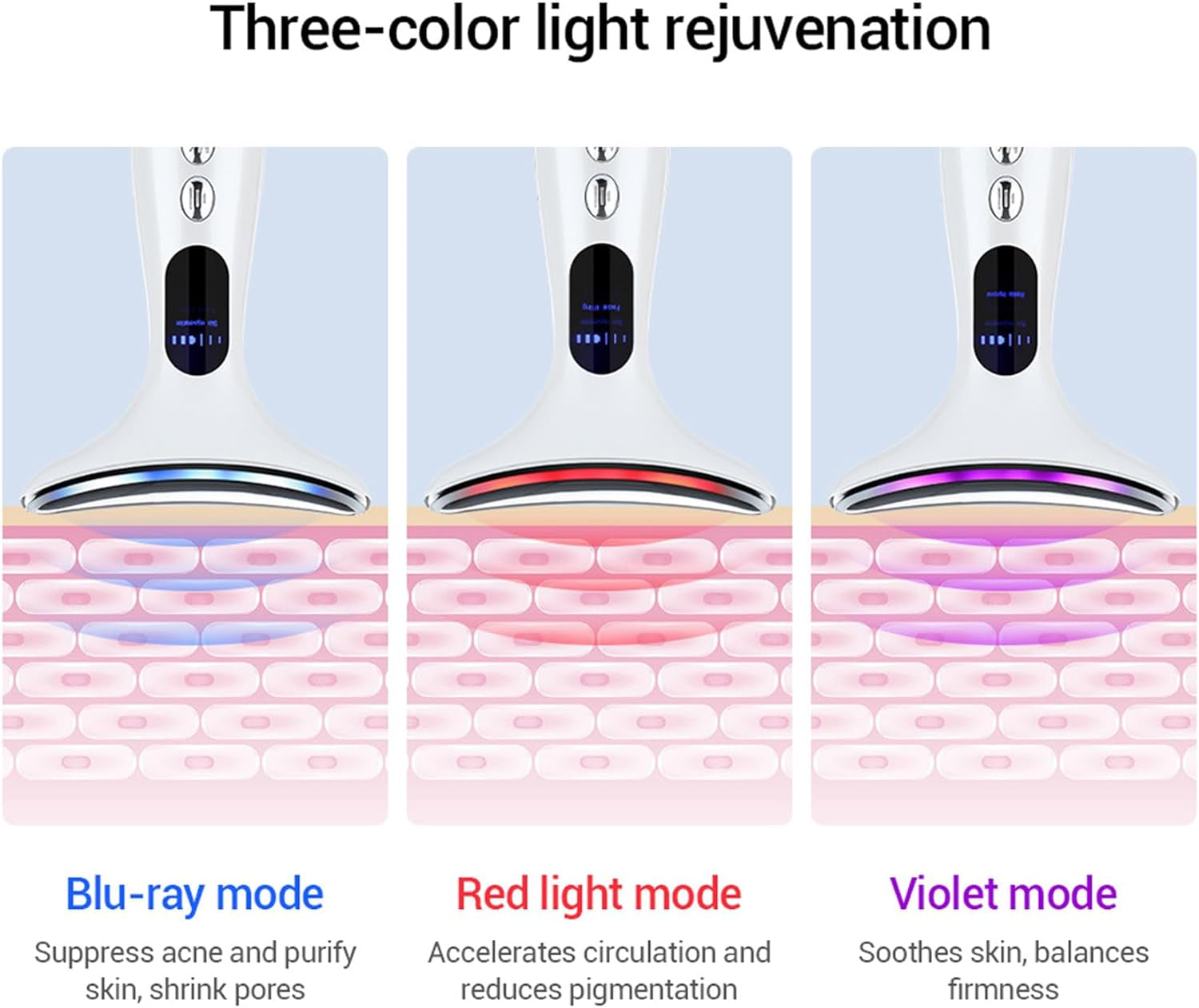 Face Massager，Anti-Wrinkle Face Device，Portable Skin Tightening Beauty Toning Device with 45 ±5°C Heat and 4 Massage Modes for Skintightening & Neck Lifting EMS Massage Face Toning Firming (Gradient)