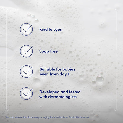 Junior Soothing Bath Bubbles, for Dry, Sensitive & Eczema-Prone Skin, Gentle Cleanser Soothes & Moisturise Delicate Skin, Everyday Use for Babies & Children, Fragrance Free, 1 X 300Ml